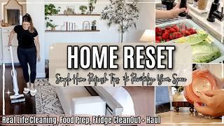 HOME RESET 2024 | REAL LIFE CLEANING, FOOD PREP + HOMEMAKING MOTIVATION