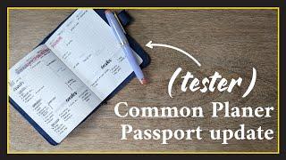 Update: Common Planner Passport Vertical (tester) & Plan With Me