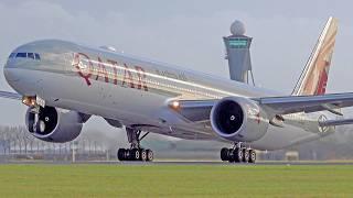 +36 Minutes of HEAVY AIRCRAFT TAKING OFF & LANDING | A380, B747, A350 | Amsterdam Schiphol Spotting