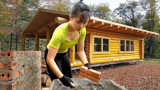 Full Video | Build A House Alone | Young Girl's Dream Beautiful House in The Wild