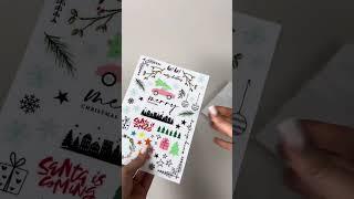 Rub-on Sticker mit Weihnachtsmotiven - by I AM CREATIVE