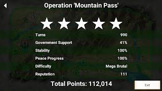 [Rebel Inc] Mountain Pass, Civil Servant, MEGA-BRUTAL, (No Advisor)