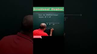 How to find an irrational number between two irrational numbers?#mandaleducationaljet