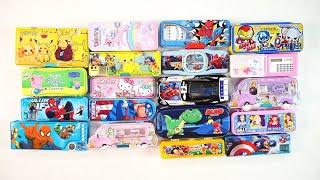 Unlimited stationery collection of Hello kitty, unicorn, Pikachu pencil box