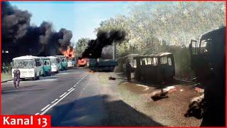 20 dead, many injured - HIMARS strikes a column carrying Russian soldiers