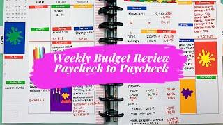 Closing My Weekly Budget #budgetwithme #thehappyplanner #budgetreview