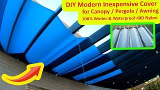 Waterproof DIY Patio Cover Roof / Pergola Cover / Canopy Cover - 9KM DWLIFE 40D Nylon