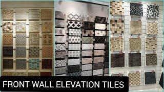 FRONT WALL ELEVATION TILES DESIGN 2023 || MODERN FRONT WALL TILES