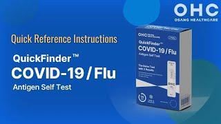 QuickFinder Covid-19/Flu Antigen Self Test (with Audio Description)