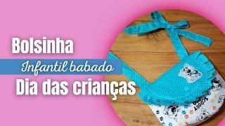 Bolsinha infantil babado 