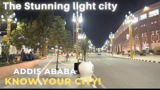 Stunning Evening Vibes at the Bright, Lively Piassa Addis Ababa 2024 በፒያሳ ምሽቱ ምን ይመስላል??