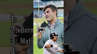 Blind-ranking Yankees legends with Austin Wells