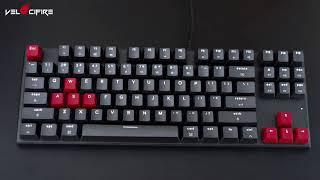 Velocifire M87  Mac layout Mechanical keyboard with O-rings and PBT keycaps Demo