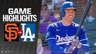 Giants vs Dodgers Game Highlights (3/1/25) MLB Highlights