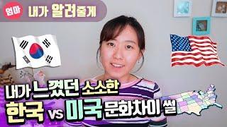 한국 그리고 미국 문화차이 썰?!  다른점이 뭐지?