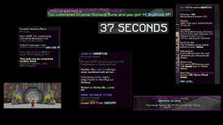 37 Seconds World Record Nucleus Run (Probably) | Hypixel Skyblock