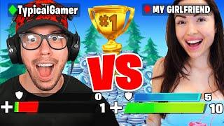 I 1v1 My Girlfriend For 100,000 V-Bucks! (Fortnite)