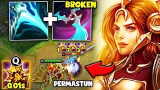 This Permastun Leona build spams Q over and over (NO COOLDOWNS)