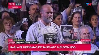 Marcha por Santiago Maldonado: Hablaron sus familiares