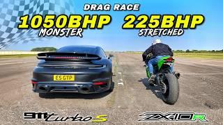 STREET KINGS.. STRETCHED ZX10R vs TUNED 911 TURBO S