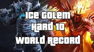 Ice Golem - Hard Mode - 12s World Record by [CHQ] Octyven