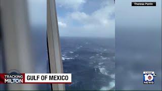 Cruise ship passengers give firsthand view of sailing through a hurricane