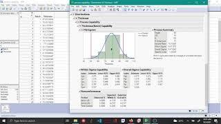 Process capability and performance indices - JMP