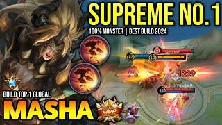 MASHA BEST BUILD 2024 | BUILD TOP GLOBAL MASHA GAMEPLAY | MOBILE LEGENDS