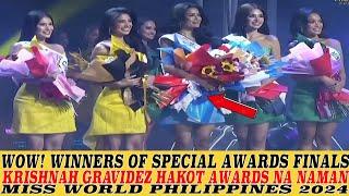 GRABE! KRISHNAH GRAVIDEZ HAKOT AWARDS ULIT DURING FINAL CORONATION MISS WORLD PHILIPPINES 2024