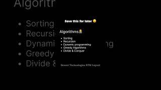 Tech companies will skip you if don't know these keytopics #algorithm #datastructure #oops #freshers