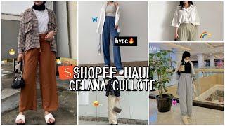 SHOPEE HAUL CELANA KULOT MURAH BERKUALITAS  | AESTHETIC BANGET WAJIB BELI!!