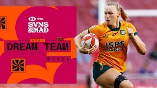 Which seven players made the Madrid HSBC SVNS Women's Dream Team?