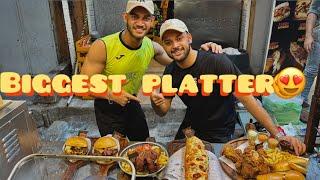 Biggest platter in food street  | khatam kiya hoga ya nahi? | aj kisko rulaya ?