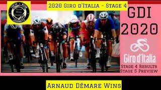 Arnaud Demare Wins | 2020 Giro d'Italia | Stage 4