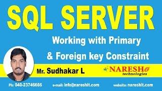 Working with Primary & Foreign key Constraint in SQL Server | SQL Server Tutorial