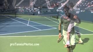 Wawrinka v Berdych 2014 US Open practice