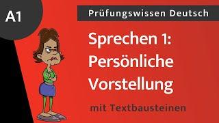 Persönliche Vorstellung (A1) ⭐️⭐️⭐️ SPRECHEN 1 (A1)