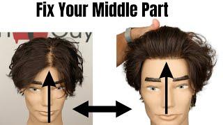 How to Remove a Middle Part - TheSalonGuy