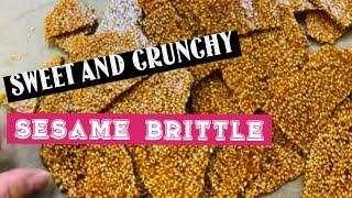 How to Make Sweet and Crunchy Sesame Seed Brittle without candy Thermometer