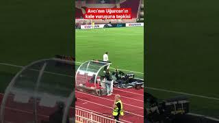 Avdullah Avci's reaction to Uğurcan's goal kick / Monaco-Trabzonspor