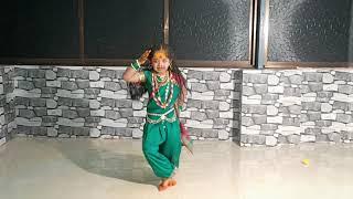 Lallati bhandar dance performance by Dhruvi Rajesh Waghmare.