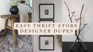 DIY Designer Dupes / EASY Home Decor Thrift Makeovers