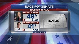 Senator Pat Roberts wins Kan. Senator Republican nomination