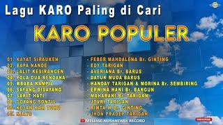 LAGU KARO PALING DICARI - KARO POPULER