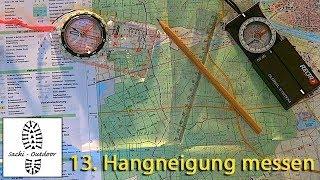 Karte + Kompass: 13. Hangneigung messen