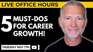 5 Requirements for Career Growth  Live Office Hours with Andrew LaCivita