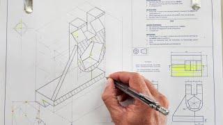 How to draw an Isometric Drawing - HSE | Page 5-8 | Grade 12