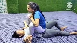 Stomach Sitting Radha vs Tania  Shakti gym Faridabad