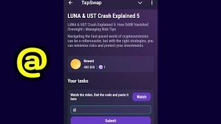 LUNA & UST Crash Explained 5 | Tapswap Code