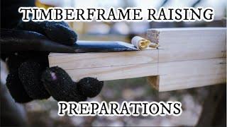 Preparations for raising day: Japanese style timber frame (Woodworking ASMR)